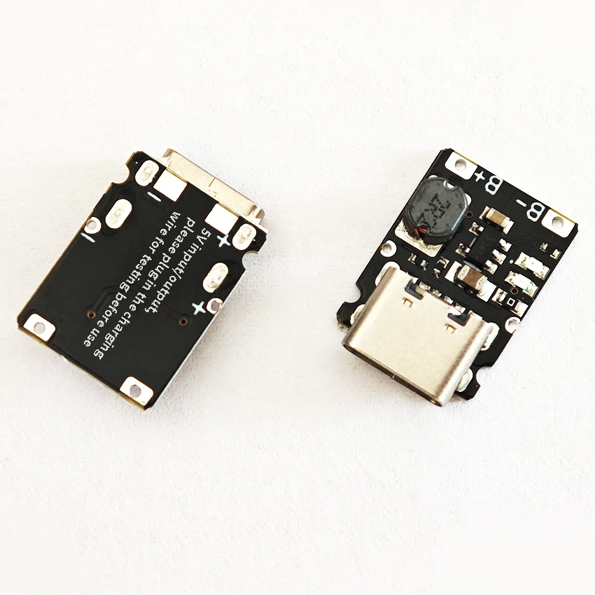 Bild 6: 1A Lithium-Batterie-Ladeplatinenmodul, Polymer-Batterie, Typ-C-Anschluss mit Schutz, 4,2V/5V USB-C-Boost-Power-Board, 1 Stück
