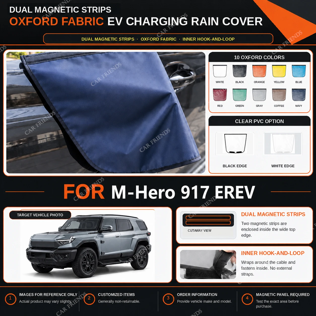 capa-de-chuva-para-porta-de-carregamento-ev-m-hero-917-erev-em-tecido-oxford-com-tiras-magneticas-duplas-repelente-a-Agua-para-carregamento-externo