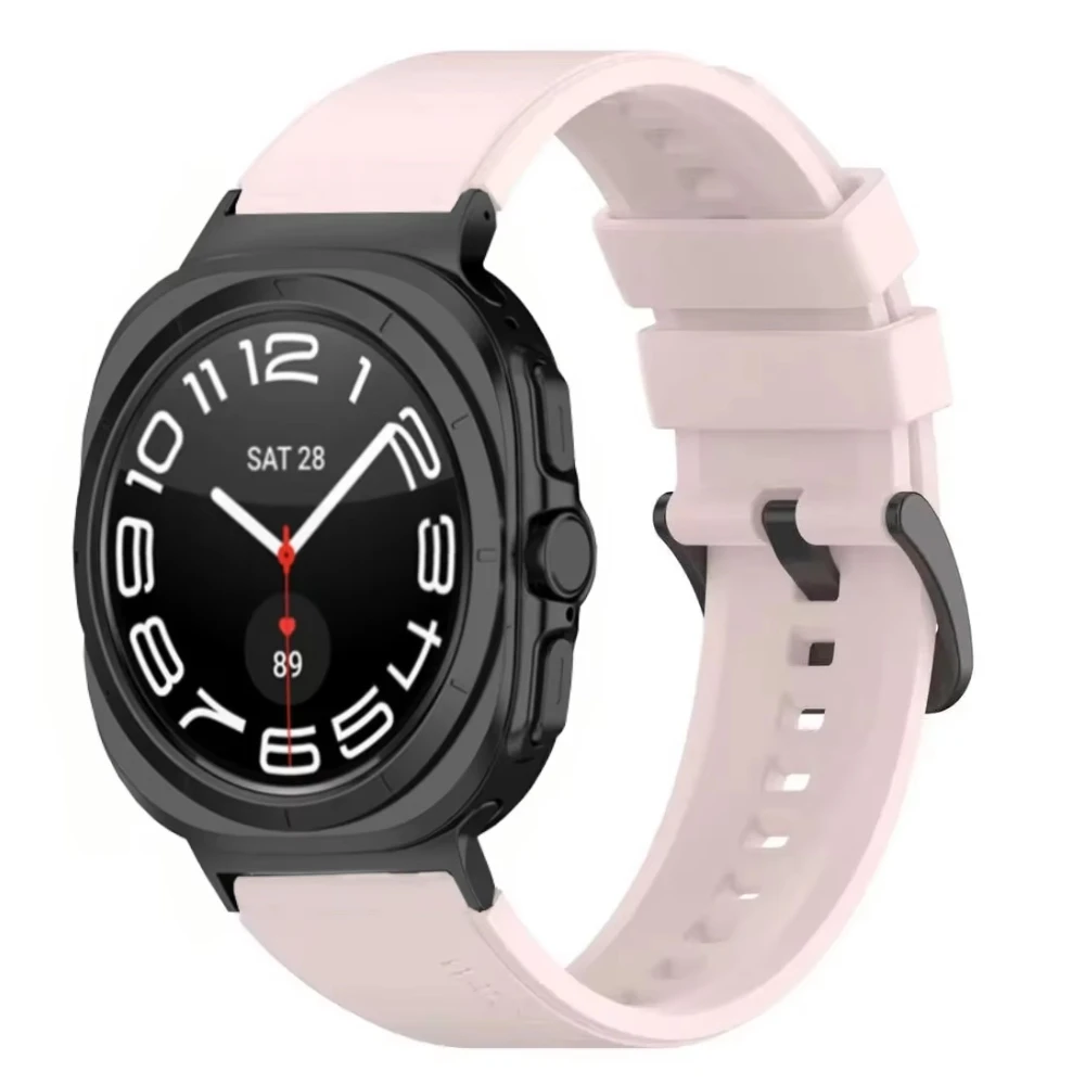 حزام سيليكون لساعة سامسونج جالاكسي الترا 2025 47 مللي متر سوار معصم بديل قابل للتنفس لساعة جالاكسي الترا 47 مللي متر ملحقات