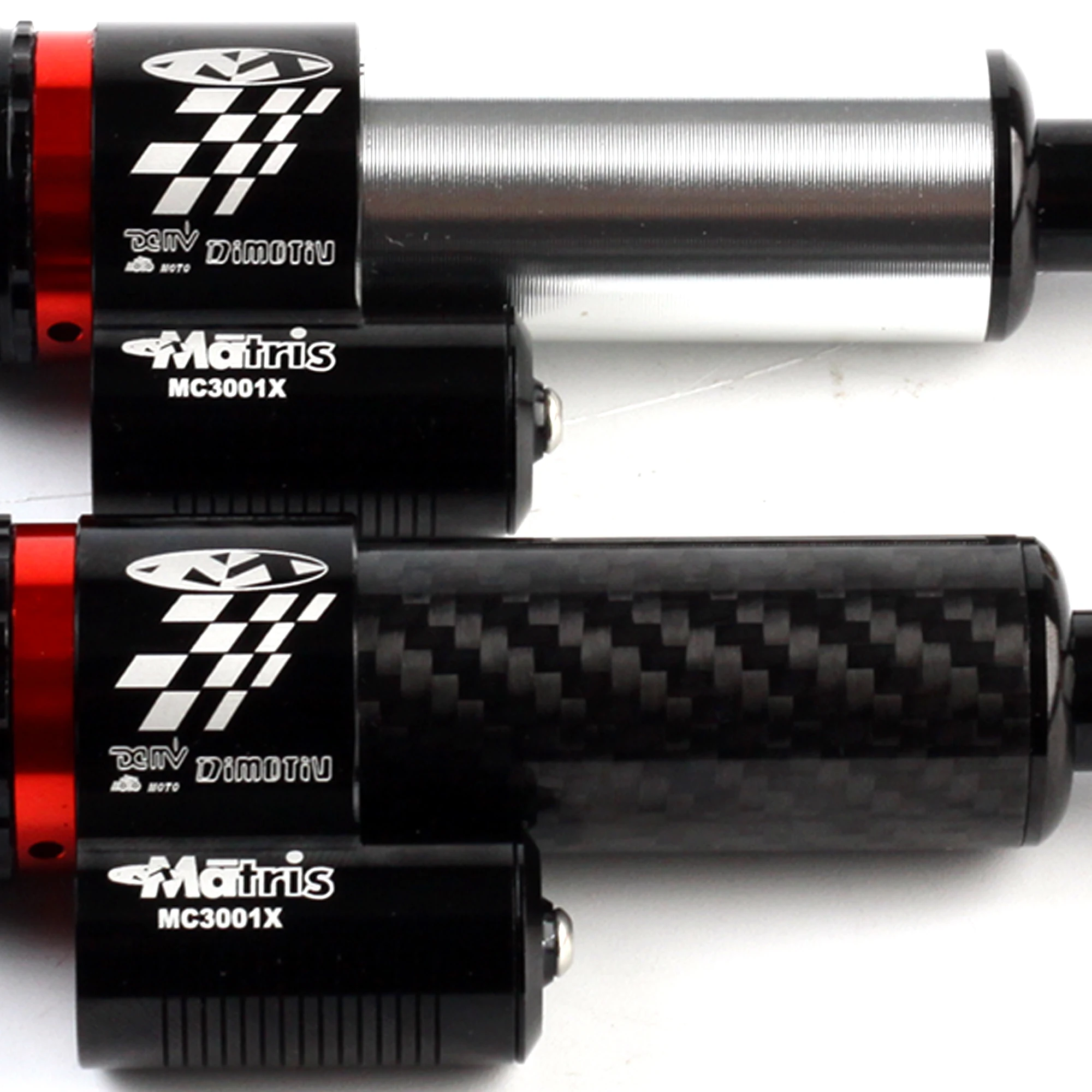 Moto accresseries regolabile in fibra di carbonio universale Laser DIMOTIV Matris stabilizzatore ammortizzatore sterzo 175mm per Scooter