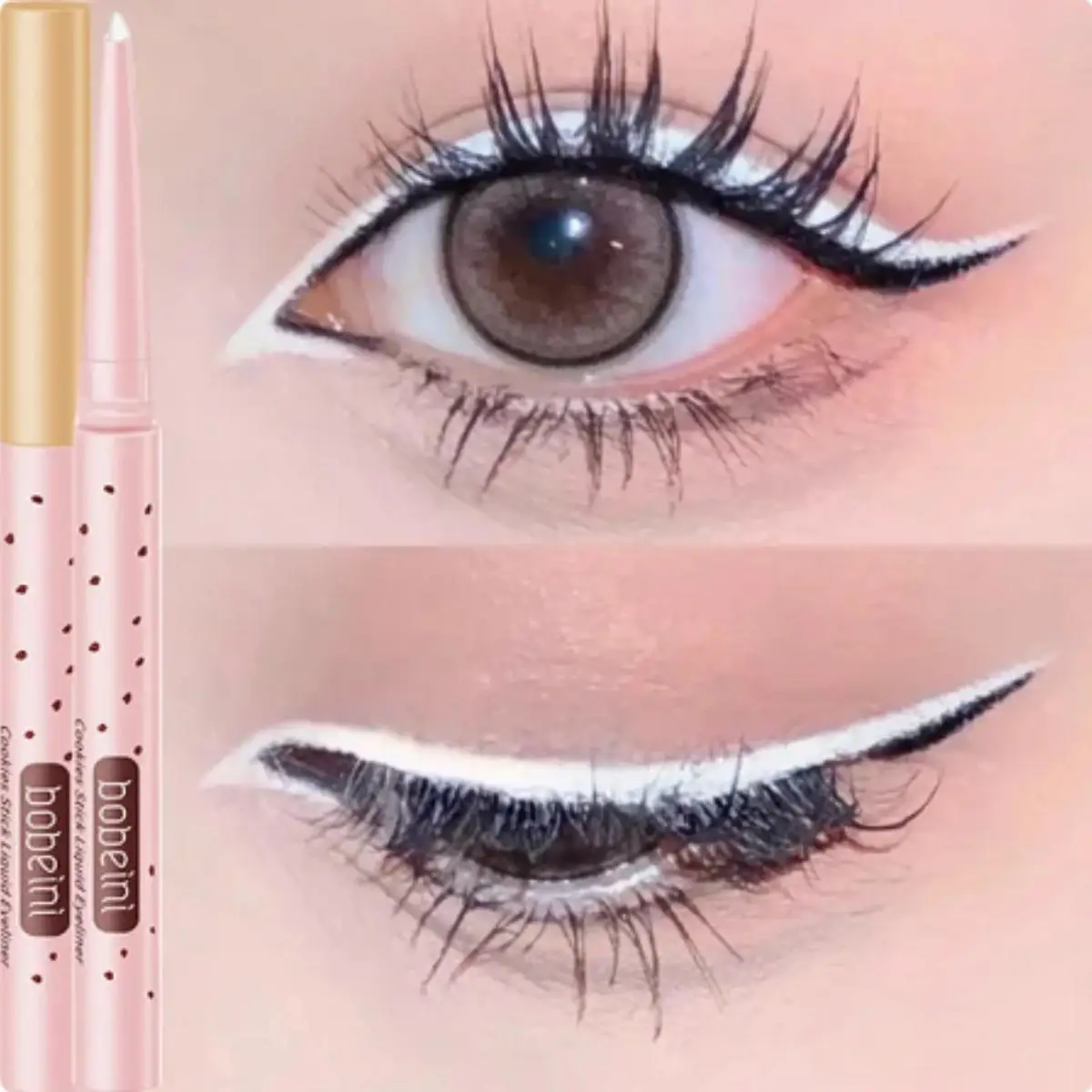 Caneta delineadora em gel, delineador fosco colorido à prova d'água e à prova de manchas e delineador colorido de longa duração