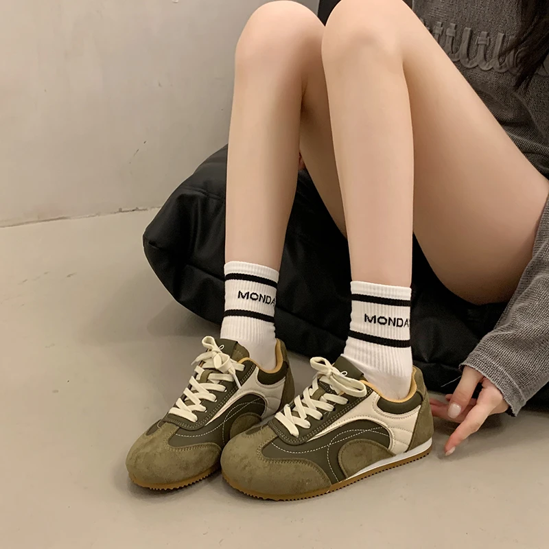 

2025 новая весенне-осенняя спортивная женская обувь, уличные кроссовки для бега, модные дышащие кроссовки, новая удобная повседневная обувь