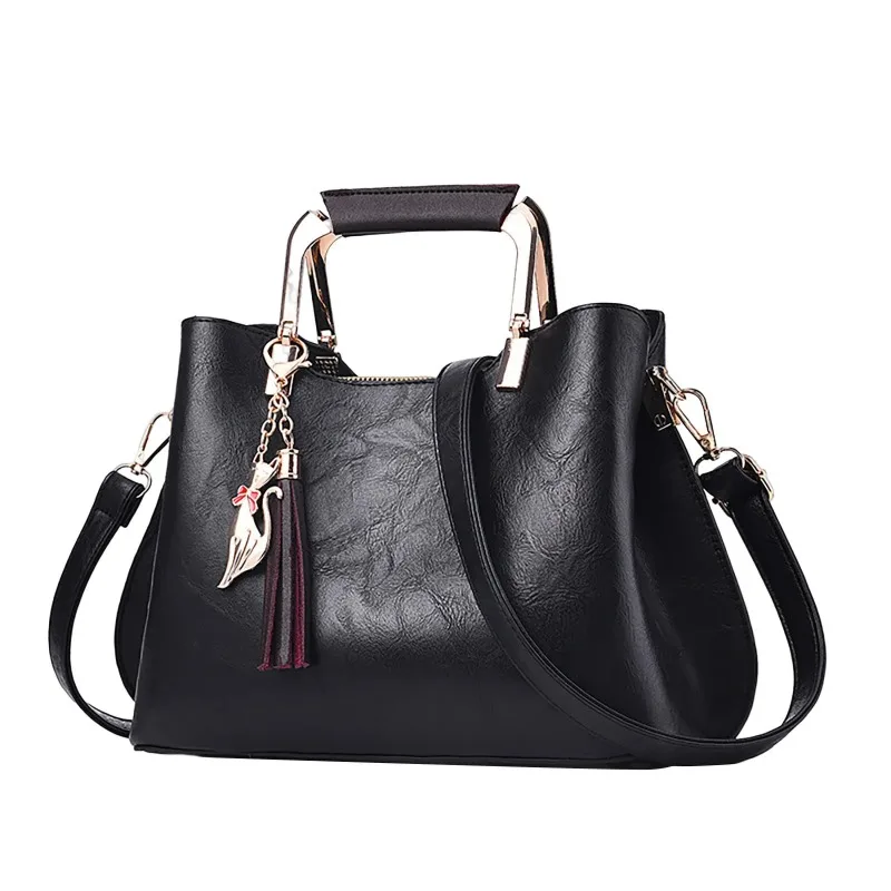 Frauen taschen einfarbige Damen Cross shoulder Handtasche Rollt asche mit Rädern für Frauen Mini-Einkaufstaschen für Frauen