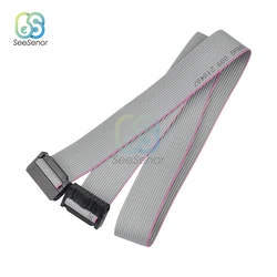 2.54mm pitch FC-10/16 PIN JTAG ISP Download Cable Gray Flat Ribbon Data Cable For DC3 IDC BOX Header 10/16P Connector