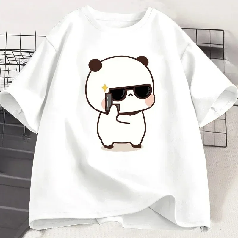 Bubu Dudu Couple T-shirt Panda Is A Spy Love Event  Cute T-shirt  Men Gift Valentine's Day Graphic T Shirts Women Clothing