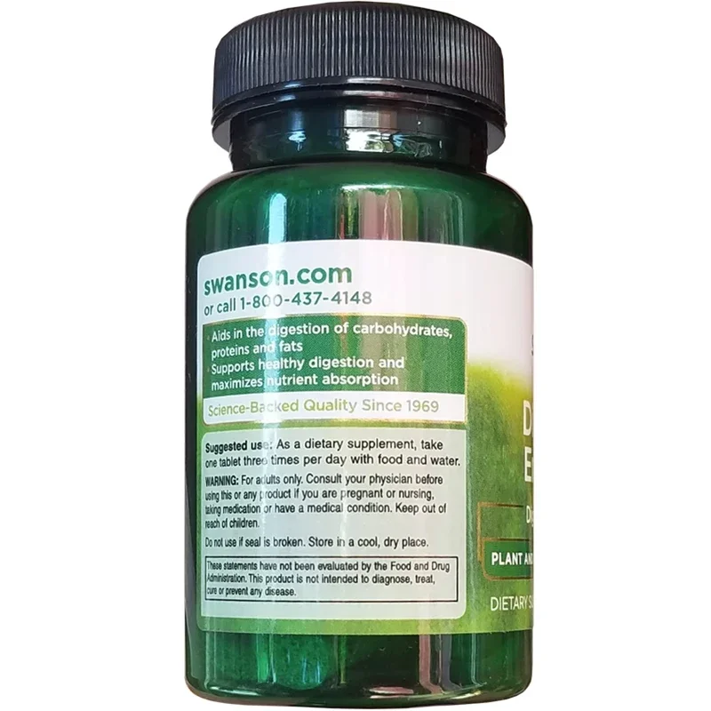 1 Bottle Digestive Enzyme Tablets Digestive Food Absorption Nutrition Promoting Digestive Gastrointestinal Tablets