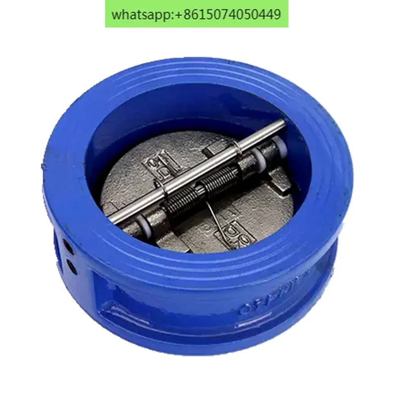 

Cast iron butterfly DH77X-16Q butterfly double-flap clip check valve DN100 80