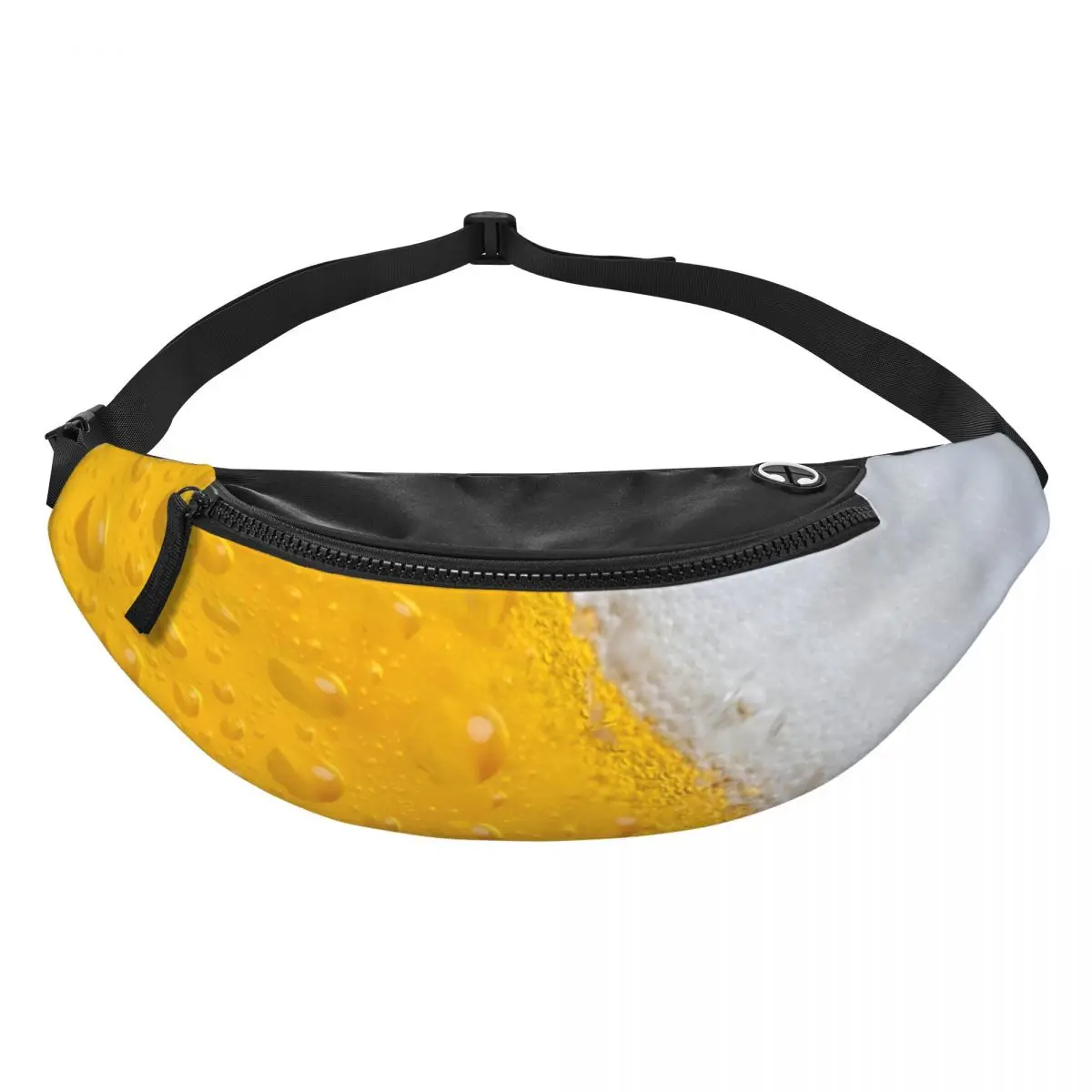 Custom Beer Bubbles Foam Fanny Bag Customized Crossbody Waist Pack Men Women Travel Hiking Phone Money Pouch