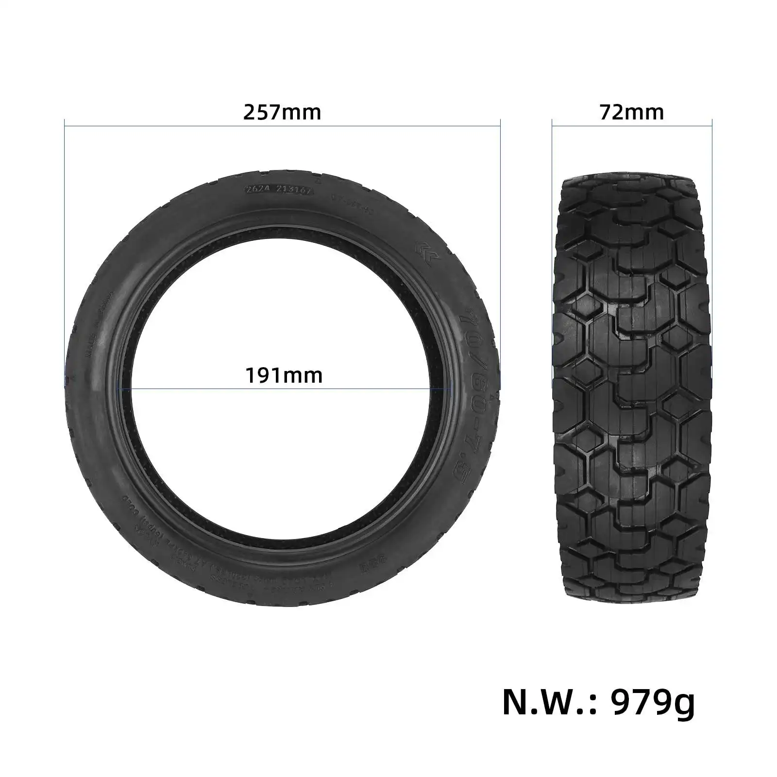 11 Inch 70/60-7.5 Self-healing Tire With Goo For Ninebot ZT3/ZT3