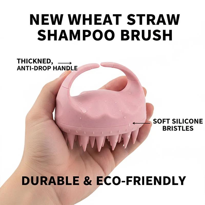 Head Cleansing Massage Comb Siliconescalp Massage Brush Body Massage Brush Bath Shower Scalp Deep Conditioning AMS09