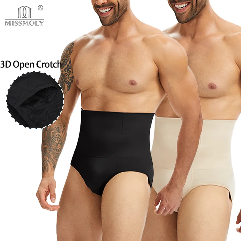 

Miss Moly мужские компрессионные шорты с высокой талией и контролем живота, подтягивающее ягодицы, 3D чехол, дышащее корректирующее белье, короткое мягкое поддерживающее нижнее белье