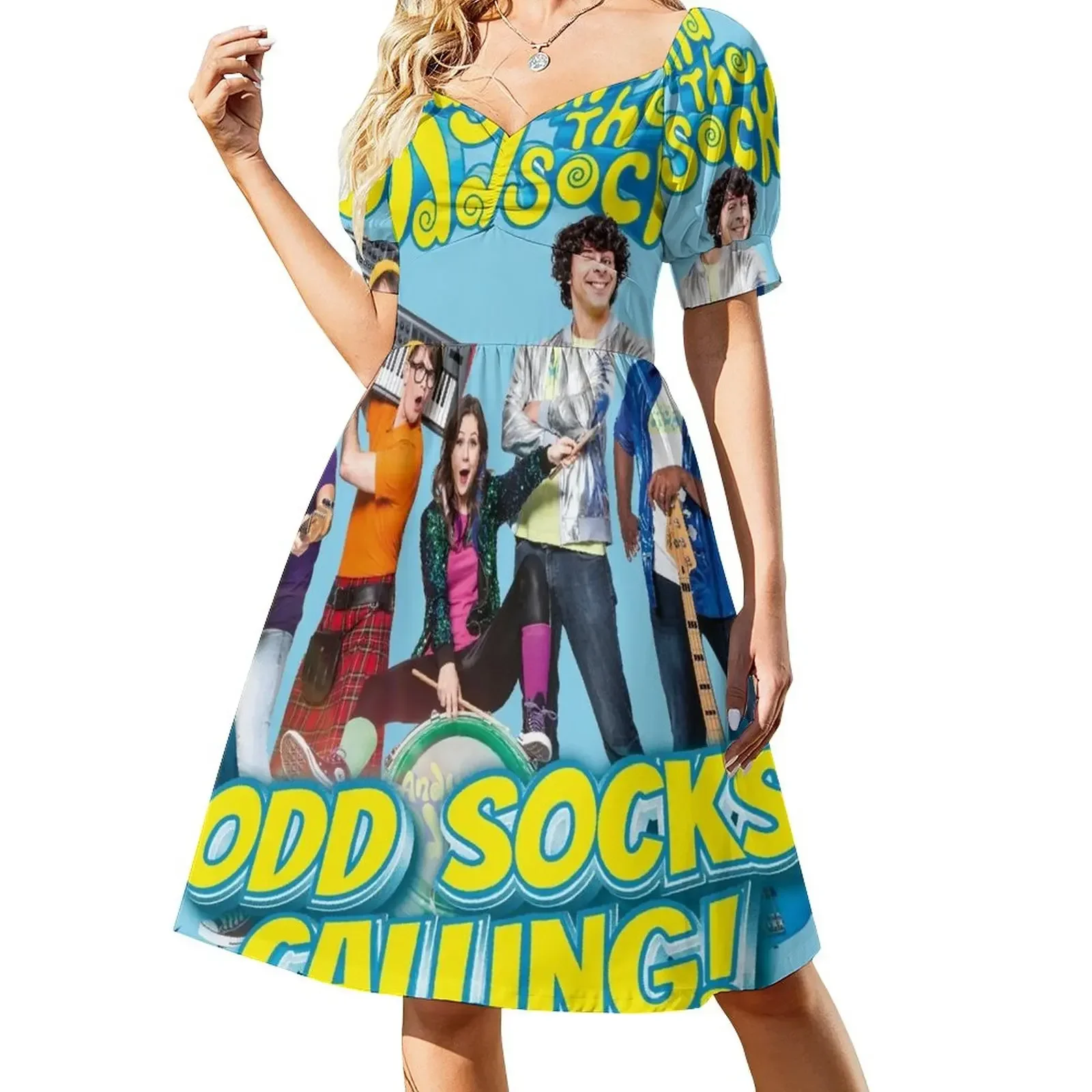 Andy And The Odd Socks Odd Socks Calling! Sleeveless Dress elegant women's dresses sale elegant dresses for women Dress