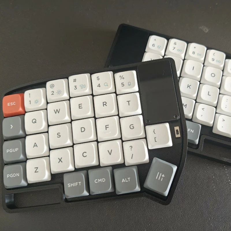 

Lily58 Wireless Low Profile Split Keyboard 2.4G Single Mode Customized Solder Ergonomics Split Keyboard Left Right Hand Keyboard