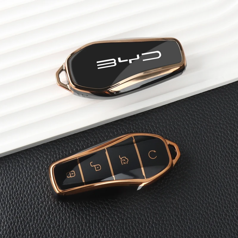 Neue Weiche Transparente TPU Autoschlüssel-Hülle für BYD Atto 3 Han EV Dolphin Tang Dm Qin Plus Song ProMAX Yuan Auto Schlüssel Autozubehör – Detail 4
