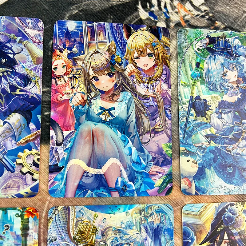 Anime Goddess Story Yae Miko Raiden Shogun Keqing Lisa Beidou Diy Flashcard Collectible Card Toys Christmas Birthday Gifts