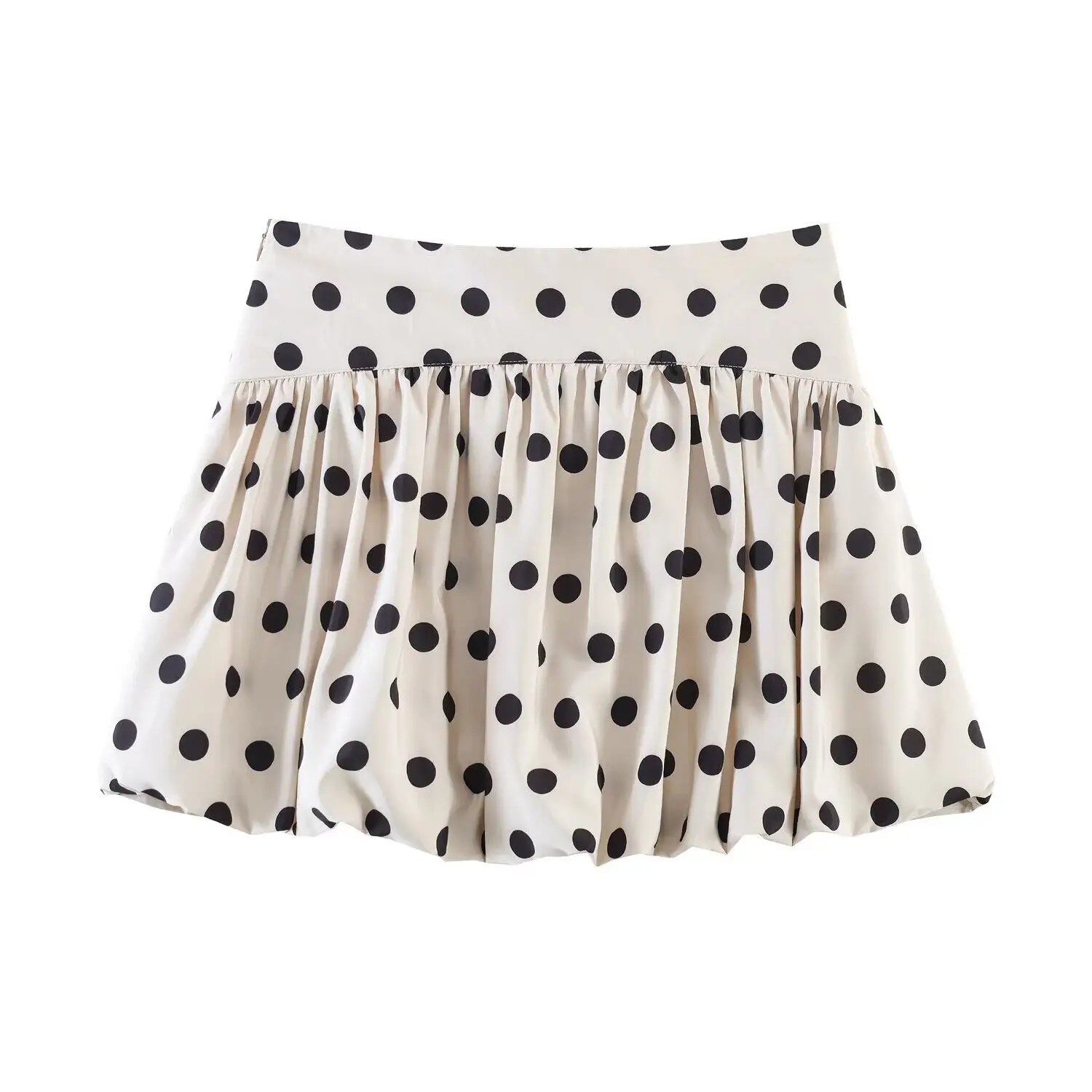Sweet Polka Dot High-Waisted Flared Shorts Skirts Women 2026 Summer Bubble Hem Lined Shorts Casual Loose Mid-waist Woman Clothes