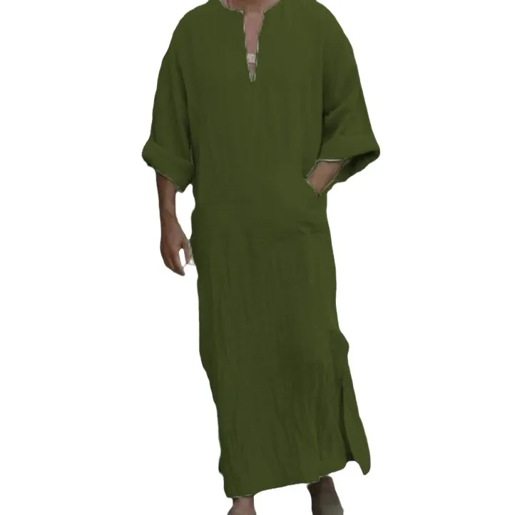 طويل Sve الرجال تي شيرت كبير العرقية Sle لباس غير رسمي موسم الصيف الشباب Faion عبر الحدود رداء طويل M الملابس