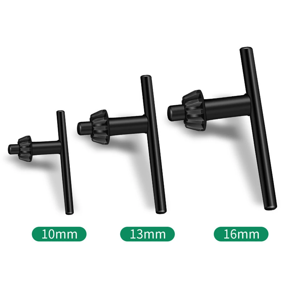 

3PCS High Carbon Steel Drill Chuck Wrench Set 10/13/16mm Drill Chuck Keys Holder Spanner T-Shaped Wrench Power Tool