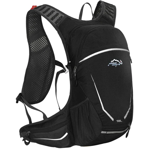 Imagen 1 del producto Mochila ultraligera par deportista, morral con capacidad de 18L, bolsa de agua de hidratación, ideal con deportes al aire libre, correr, senderismo, ciclismo