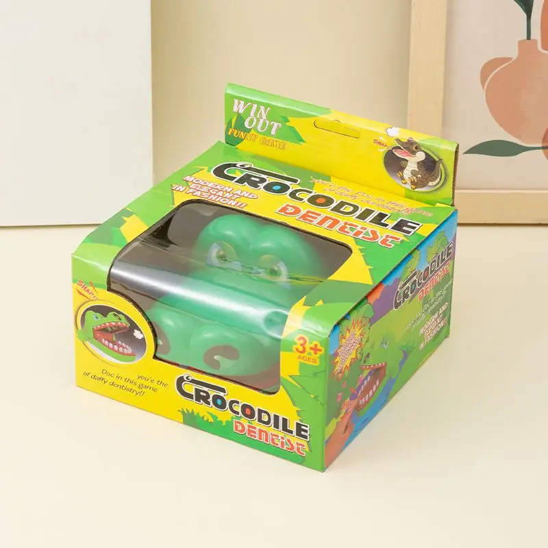 

Interactive Toy Crocodile Ark Teeth Pulling Prank Toy for Children Parent Child Play Eonal Fun Creative Large Size Prank Toys