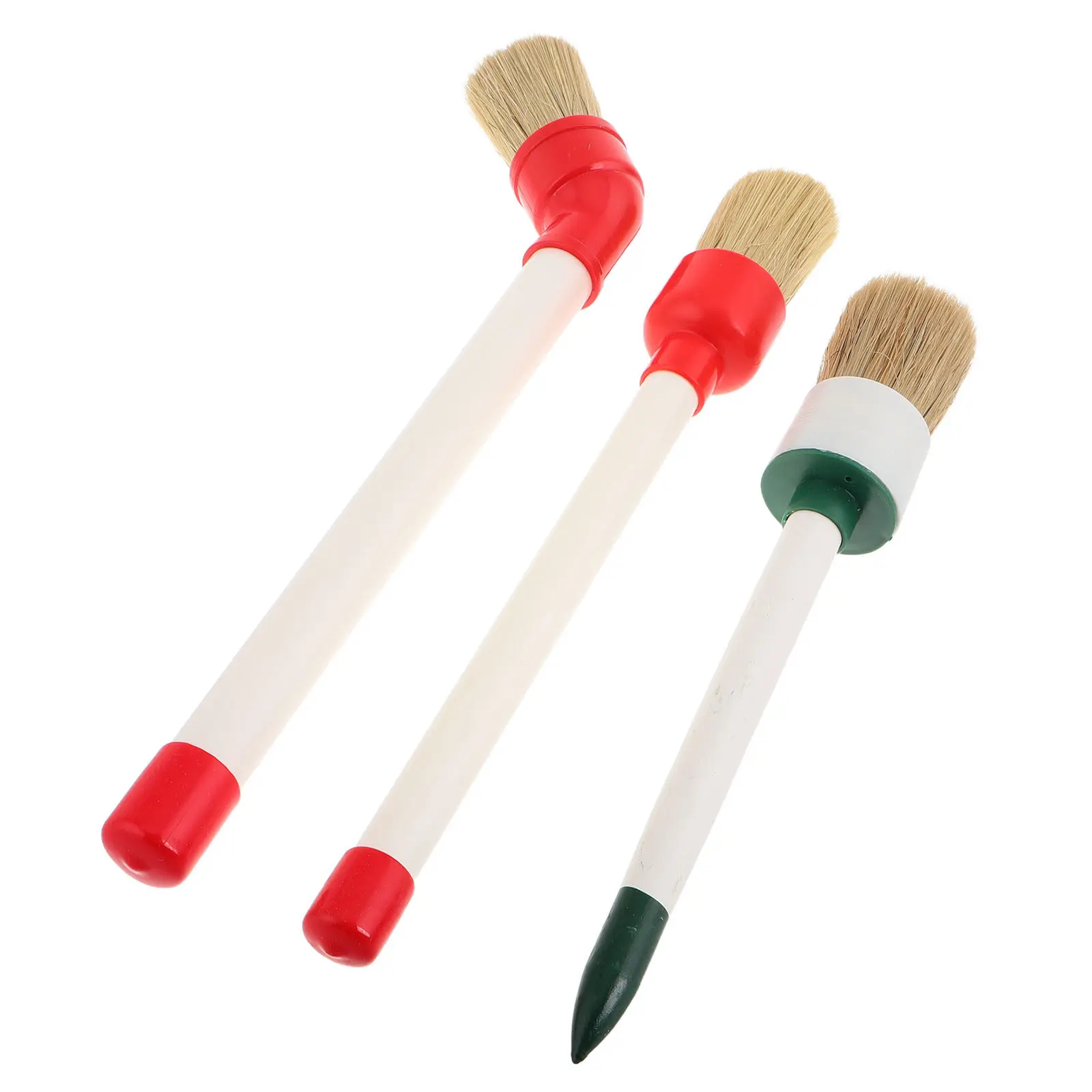 3Pcs Tire Lubricant Brush Set Round Angled Head High Elasticity for Tire Mounting Car Detailing Wheel Cleaning Bicycle