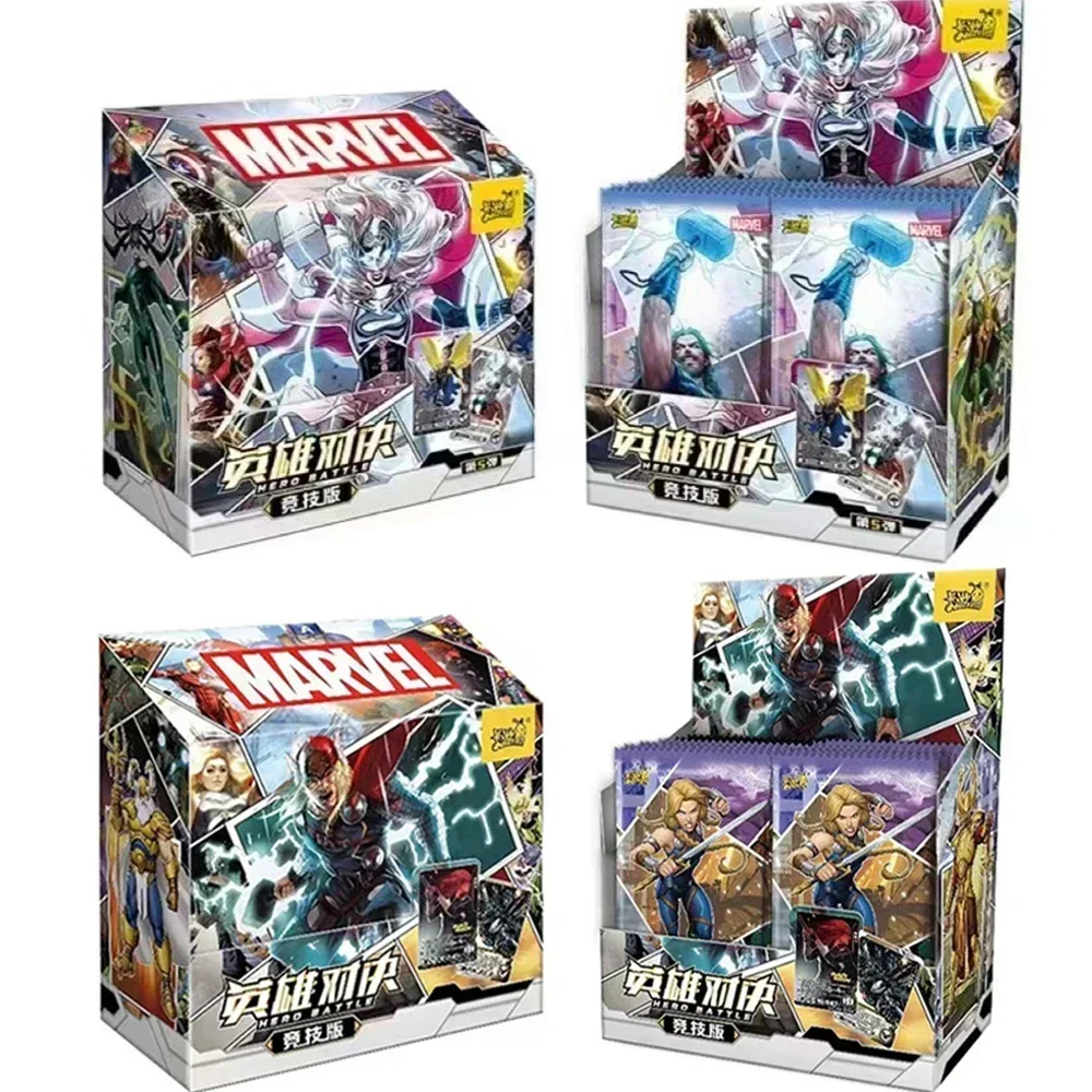 KAYOU Marvel Card Avengers Heroes Duel Cards Competitive Version CR Cards Genuine Toy Card Package Collection Card