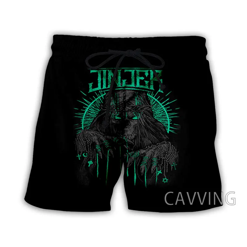 CAVVING 3D Printed  JINJER Band  Summer Beach Shorts Streetwear Quick Dry Casual Shorts Sweat Shorts for Women/men