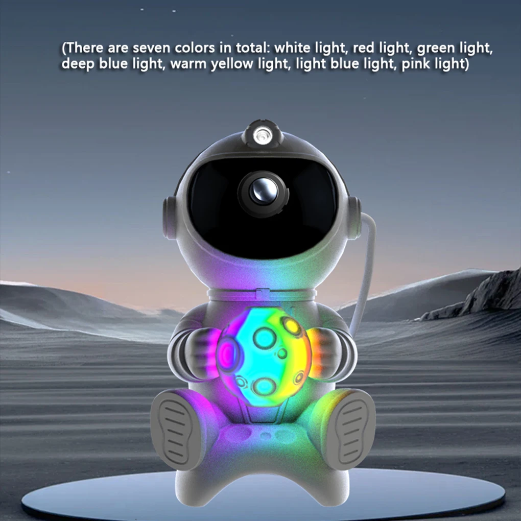 Astronauta led estrela projetor luz noturna galáxia projetores bluetooth alto-falante para quarto decoração crianças presente céu estrelado lâmpada