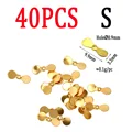 40pcs Gold Size S