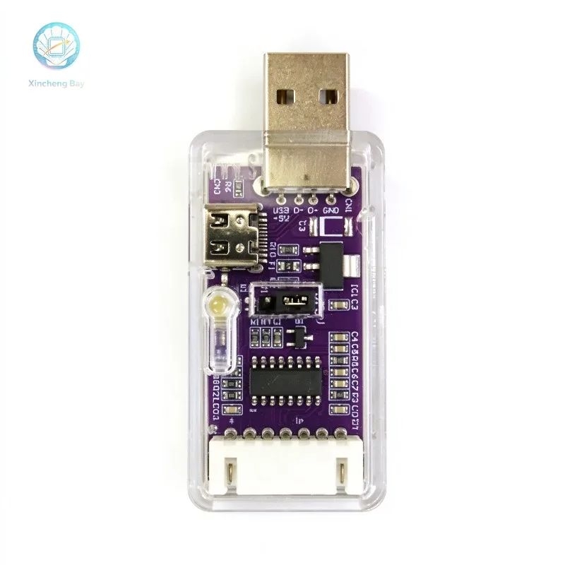 STC USB to 2-Channel Serial Debugger Ai8H2K12U-45MHz ISP Download and Programming Burner