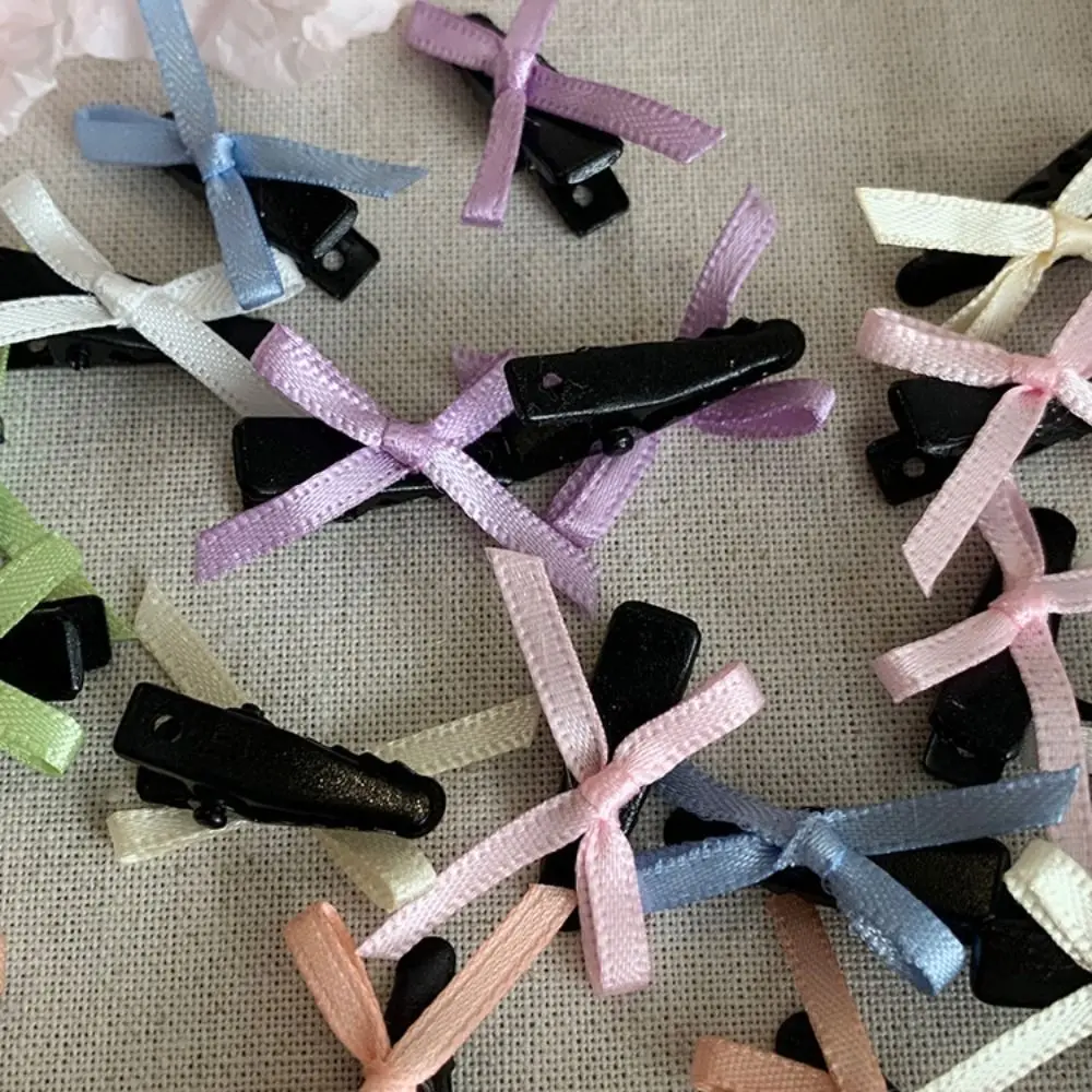 Ballet Mini Bowknot Hair Clips Ribbon Hair Accessories Bow Hairpin Sweet Headwear Fairy Bang Clip Birthday Party Prop