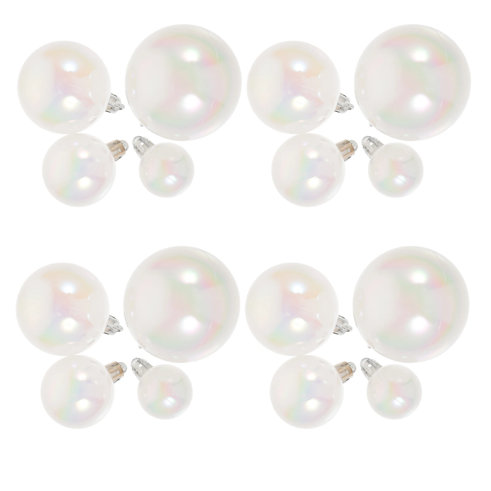 

40pcs Christmas Ball Decorations 3cm 4cm 5cm 6cm Transparent Hanging Ornaments for Tree Wall Door Window Xmas Party Props