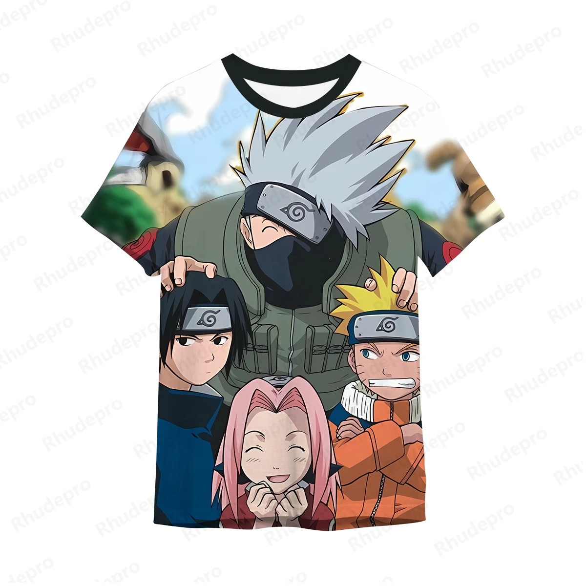 Children's Y2k Clothes Naruto Men Clothing 2024 Men's T-shirt Tops Harajuku Style Streetwear 100-5XL Fashion Shirts New