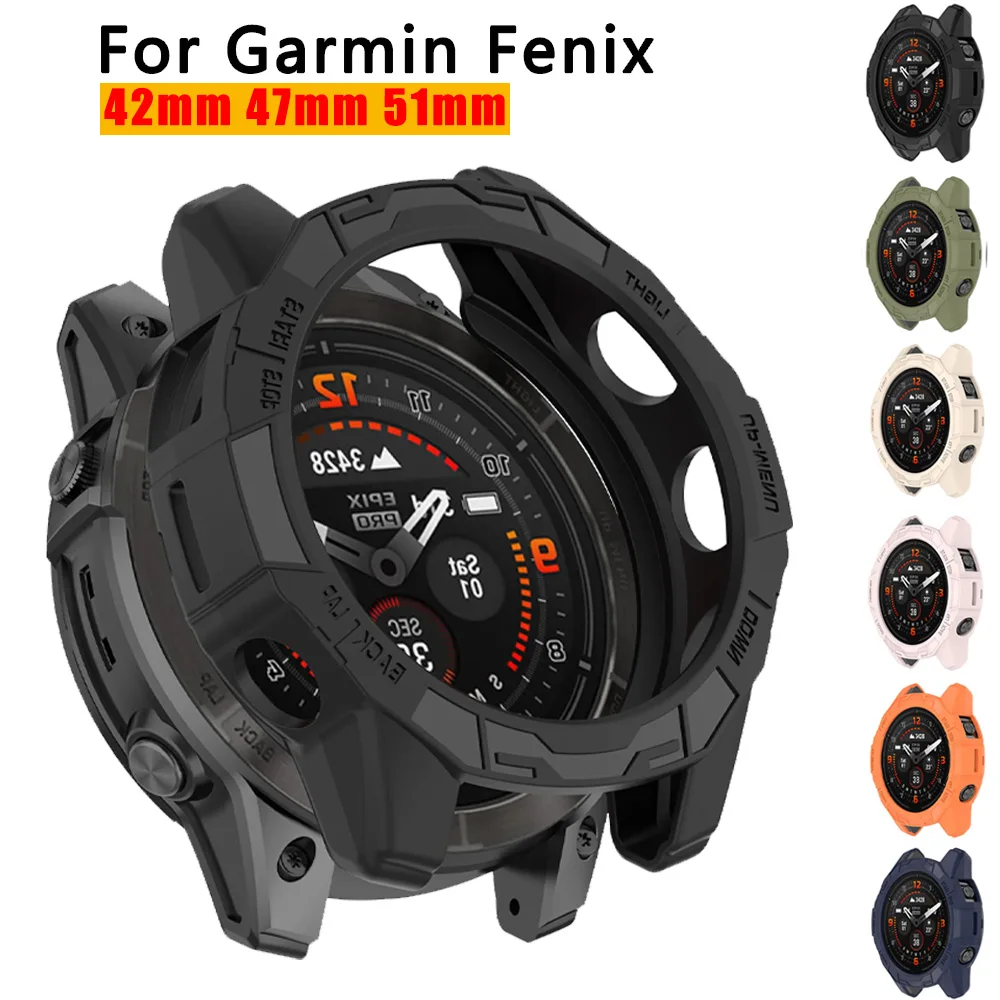 TPU Soft Silicone Case For Garmin Epix Pro (Gen 2) 51MM 47MM 42MM Fenix 7S 7 7X Pro Protective Cover Shell Watch Strap