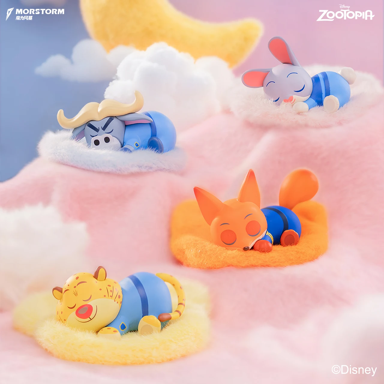 Nouveau véritable Zootopia couché série boîte aveugle Zootopia figurines d'anime boîte mystère Judy Hopps Nick Wilde chef Bogo cadeau jouet