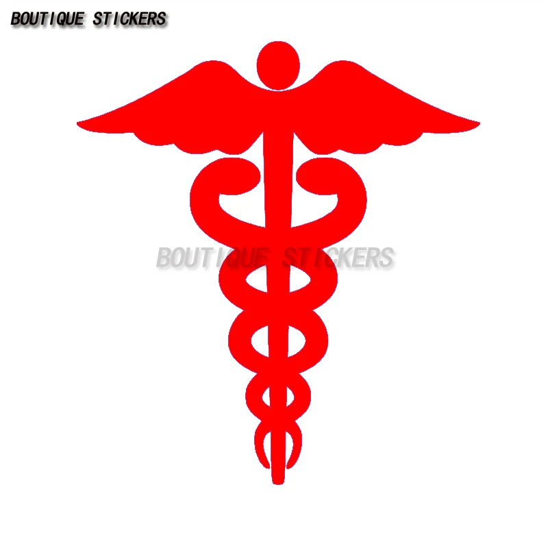 ملصق رمز الصولجان ملصق حائط من الفينيل EMT الحياة الطبية المسعف سيارة إسعاف EMS