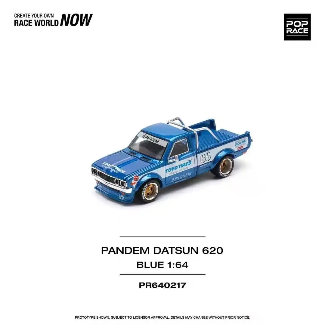 POP Race 1:64 Datsan 620 PANDEM DATSUN Nissan SKYLINE C210 KAIDO RACER مجموعة كوكا كولا من قوالب السيارات المصنوعة من سبيكة ثابتة