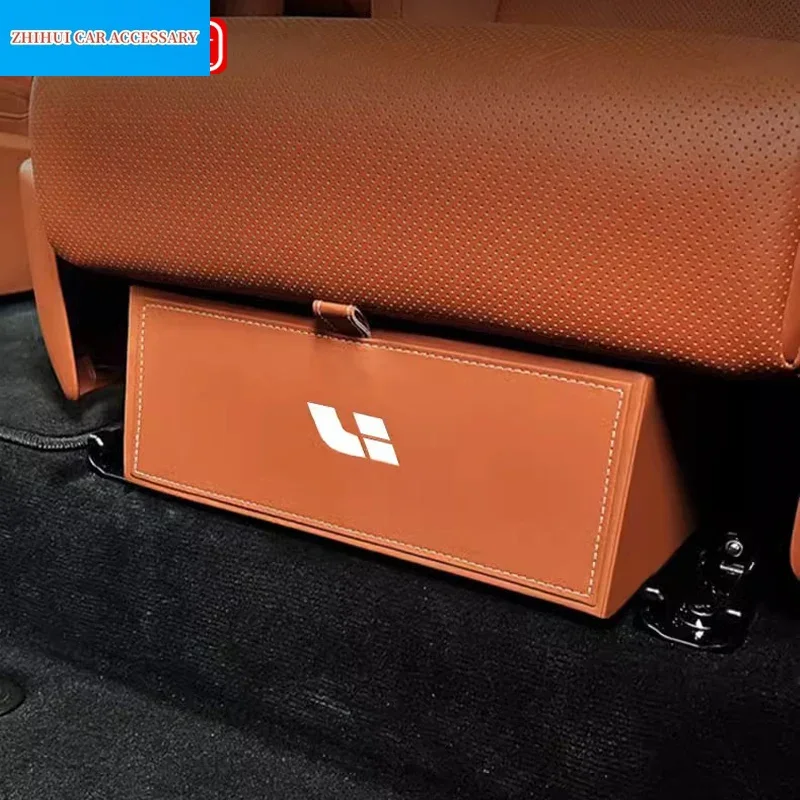 For Li Lixiang L8 L9 2022 2023 Car Storage Box Under the Second Row Seats Storage Organization of Artifacts Drawer Accessories