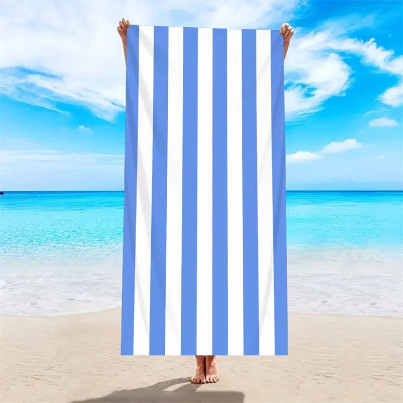 Strandtücher für draußen, schnell trocknendes, saugfähiges Handtuch aus ultrafeiner Faser, Strandtuch für Urlaub und Schwimmen am Strand – Detail 2