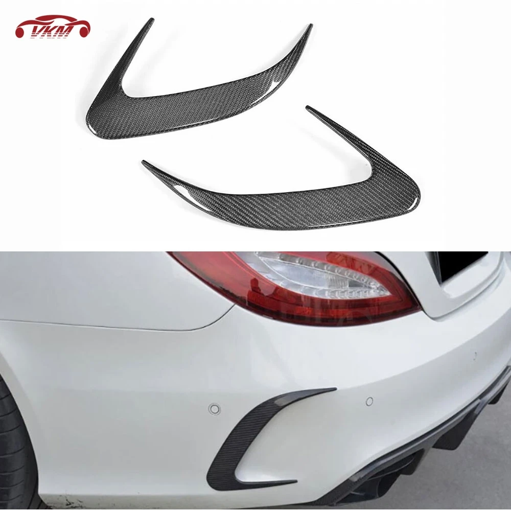 

Задний бампер автомобиля из углеродного волокна, спойлер для Benz CLS class W218 CLS400 CLS500 CLS63 2015-2017, крышка вентиляционного отверстия, накладка FRP