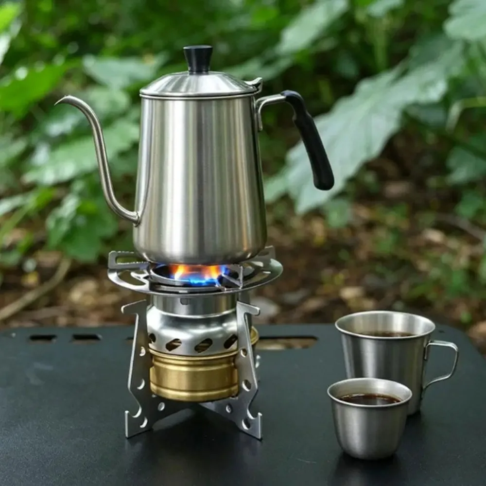 Outdoor Mini Stove Camping Stove Stainless Steel Stove Frame Non-slip Bracket Suitable for Picnics Backpacking and Hiking - view 6