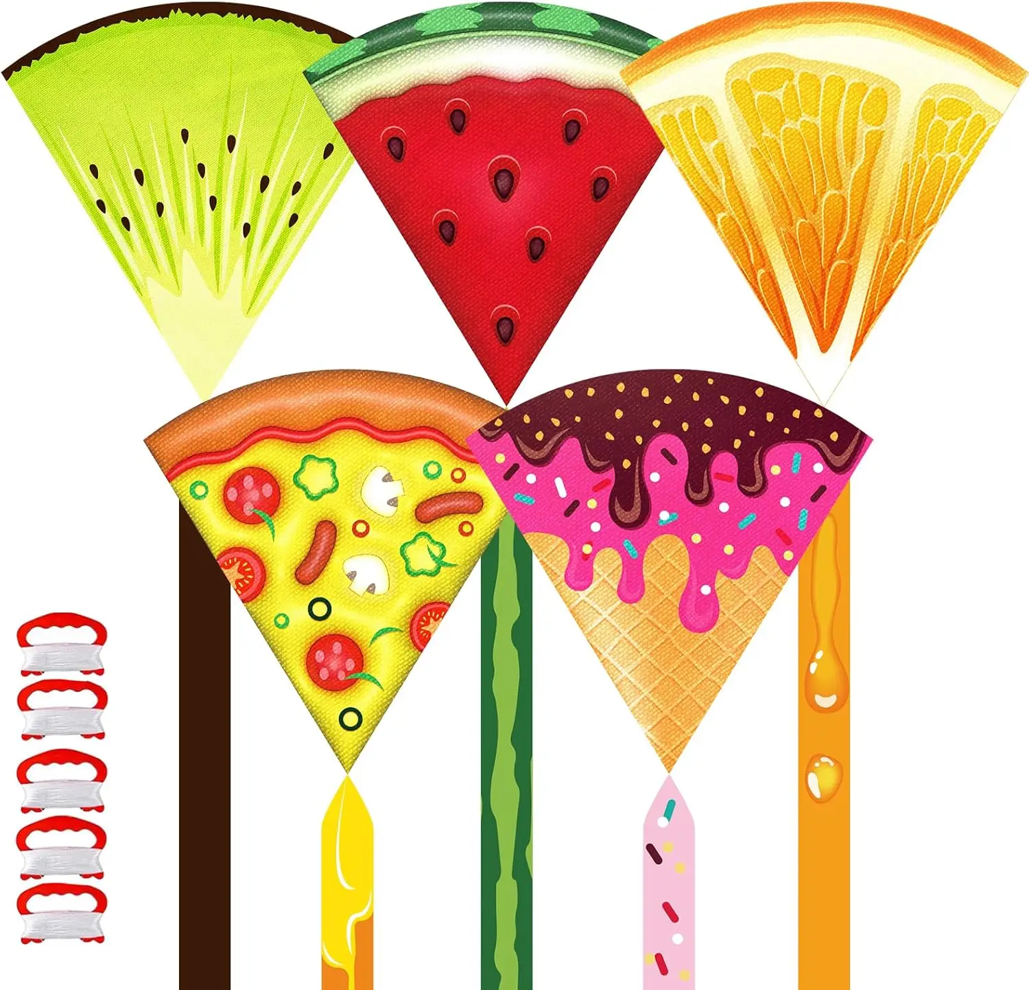 

Набор из 5 воздушных змеев для всех возрастов, легкоуправляемые дельта-змеи для начинающих, идеально подходят для пляжных игр на открытом воздухе и семейных поездок.