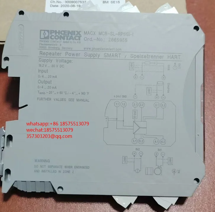 For Phoenix Contact 2865955 MACX MCR-SL-RPSSI-I Signal Isolator Brand New 1 Piece