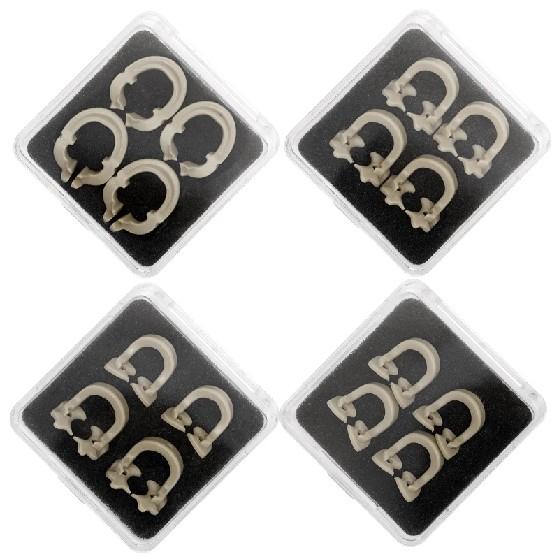 4pcs Dental Rubber Dam Clamps Rubber Barrier Clip Resin Material For Dental Lab Dentist Tools Can Autoclavable 134°C