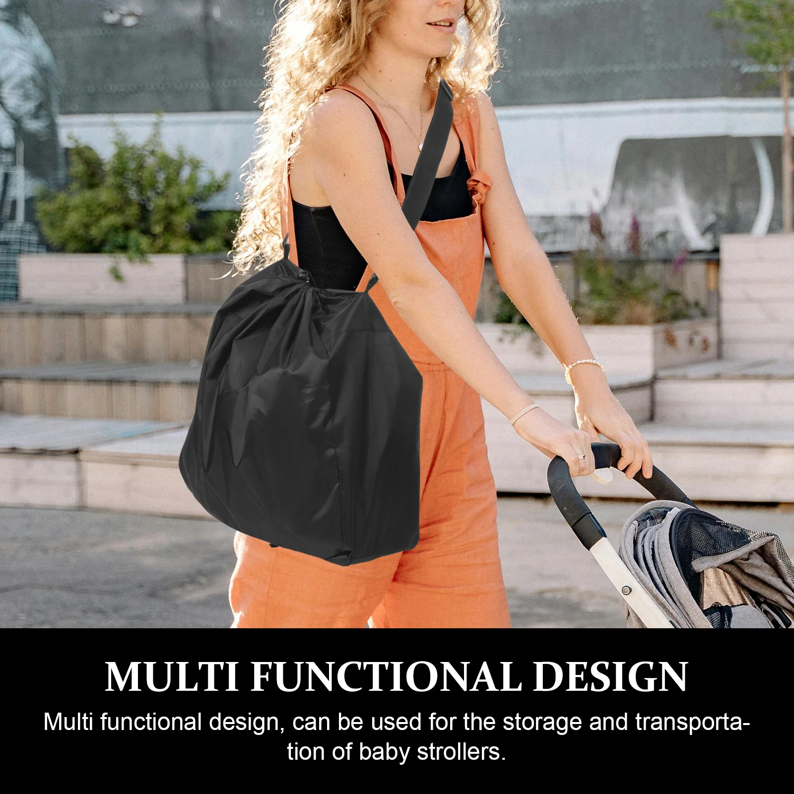 

Baby Stroller Gate Check Bag Durable Travel Storage Cover Compact Portable Protective Universal Fit for Airplane Travel