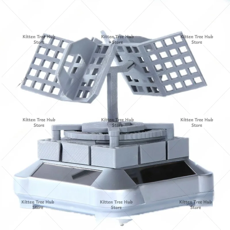 Solar Powered Anti-Aircraft Gun Model, 3D Printing Car Interior Decor Gift
