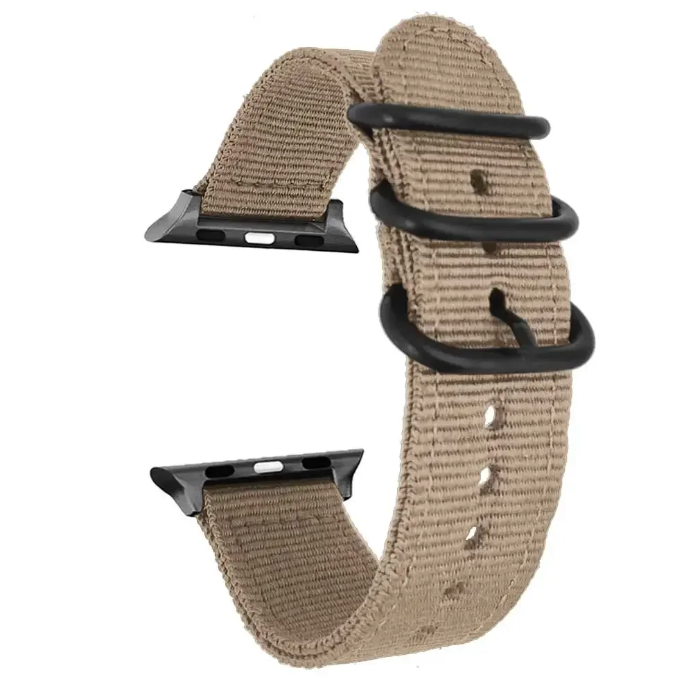 حزام ساعة من النايلون لسلسلة ساعات أبل حزام نايلون من القماش لساعة IWatch 49 مللي متر 45 مللي متر 44 مللي متر 40 مللي متر 38 مللي متر 42 مللي متر 45 مللي متر 41 مللي متر حزام ساعة أبل
