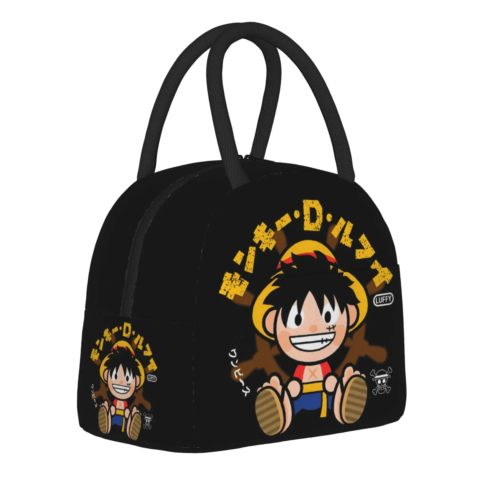 

Insulated Lunch Tote Bag LUFFYS o-one-piece-e Accessories Lunch Food Box Y2K Thermal Cooler Lunch Box For School