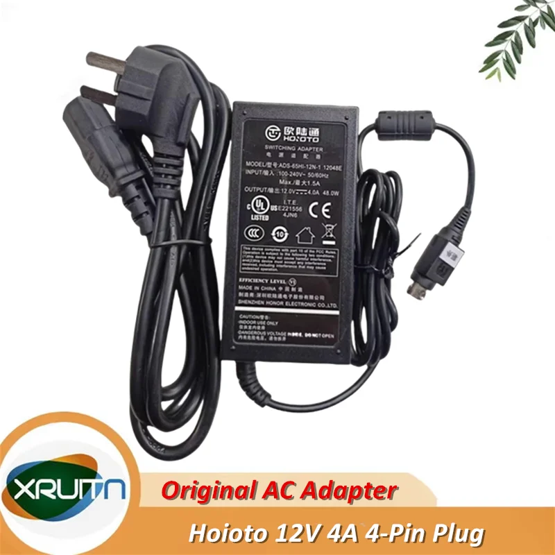 

Genuine Hoioto 12V 4A 48W DS-65HI-12N-1 12048E Switching Adapter Charger 4 PIN (Din) Power Supply Original