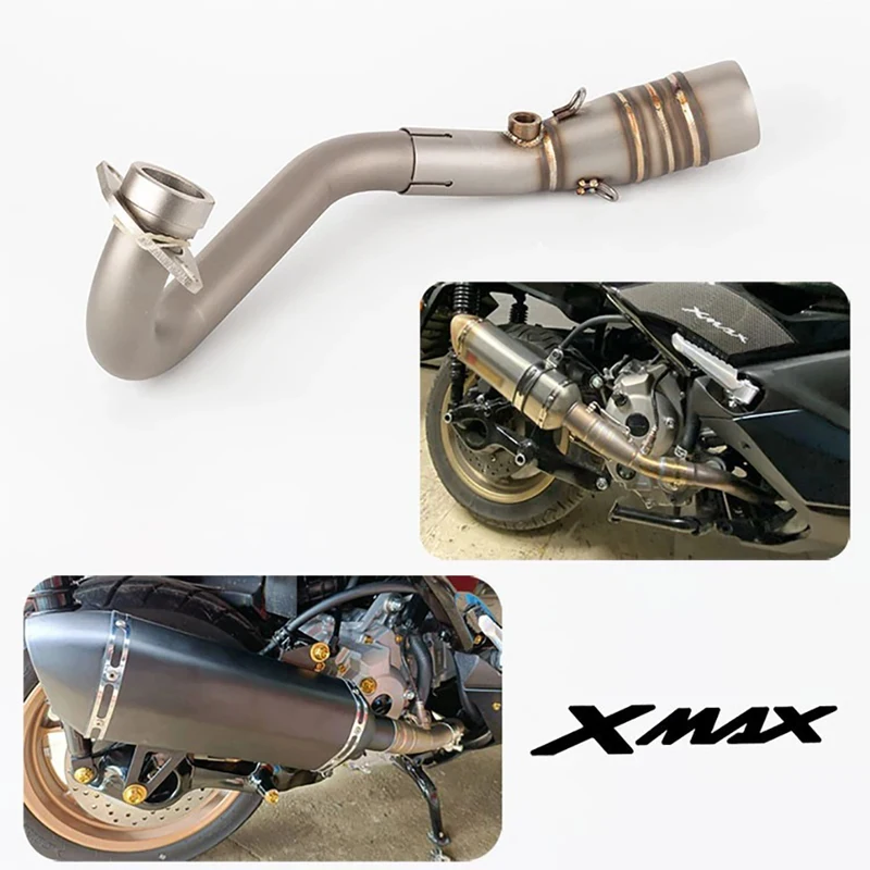 Motorrad-Auspuff-Mittelrohr für Yamaha XMAX250 XMAX300, Verbindungsrohr & Upgrade-Auspufftopf für XMAX 250 300